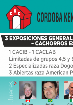 3 EXPOSICIONES GENERALES DE  CAMPEONATO - 1 CACIB ...